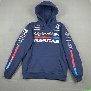 TROY‎ LEE DESIGNS Pullover Hoodie TLD GasGas Team Navy Blue Size Large